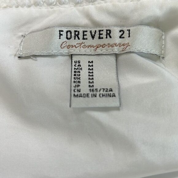 Forever 21 White Knot Skirt Lined Medium - Picture 6 of 7